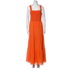 Alice + Olivia Neva Smocked Tiered Maxi Dress Size 2 Small Excellent Condition.